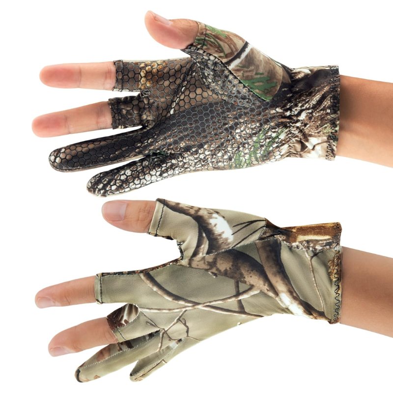 gants de camouflage pour photographe animalier