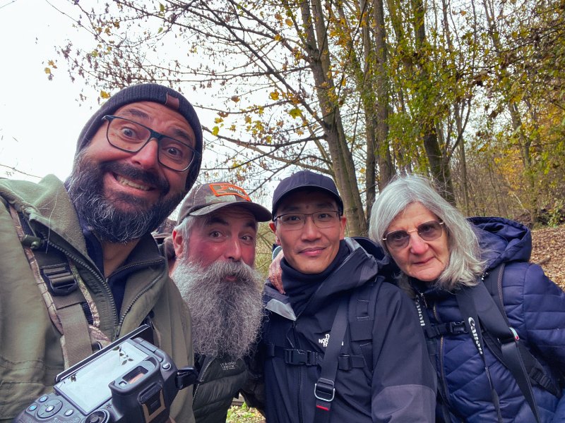 Groupe de photographes animaliers en stage