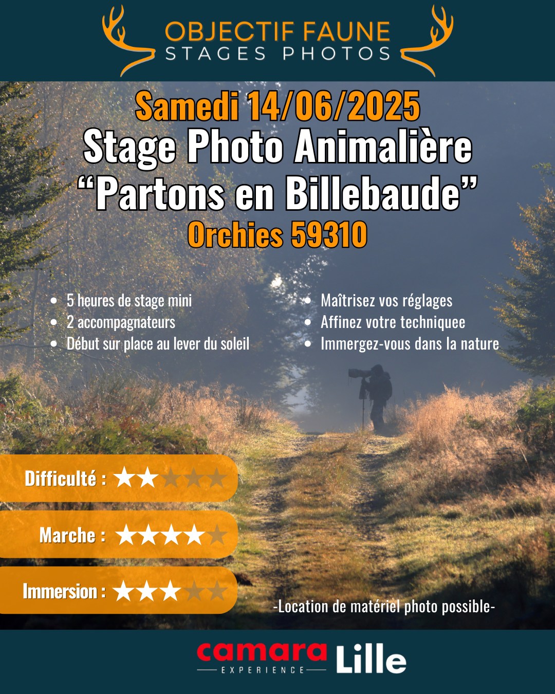 Stage photo billebaude OBJECTIF FAUNE 14 juin 2025