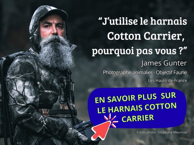 James Gunter photographe utilise le harnais COTTON CARRIER