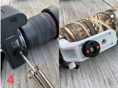 Comment fixer le hub cotton carrier sur le son appareil photo