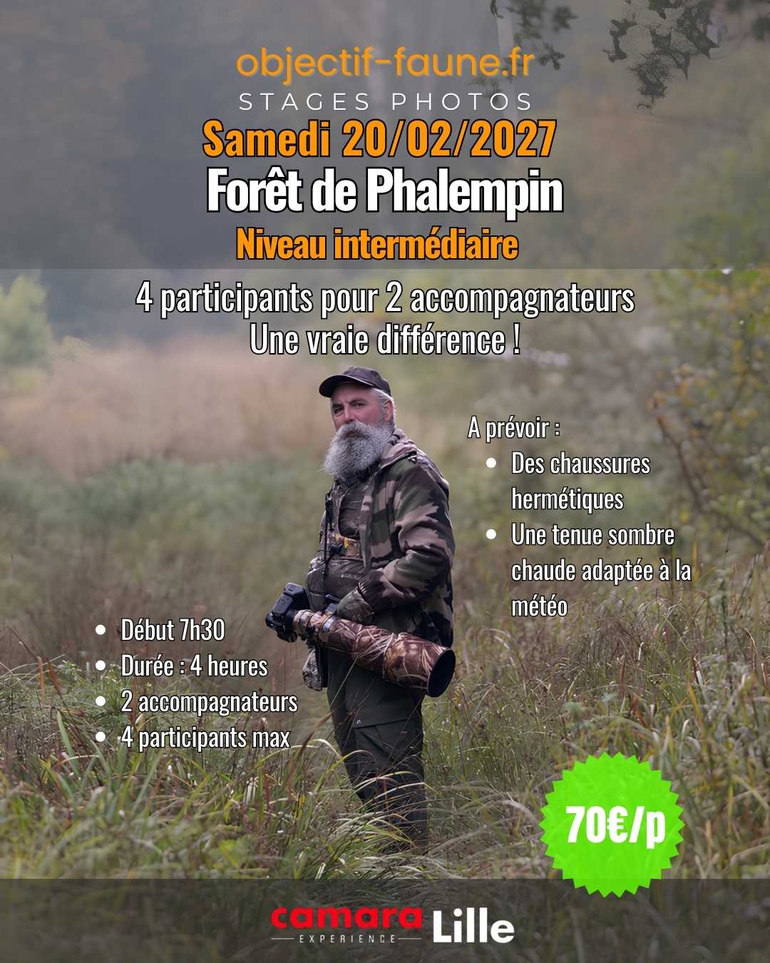 Stage photo 2027 animalier nord de france
